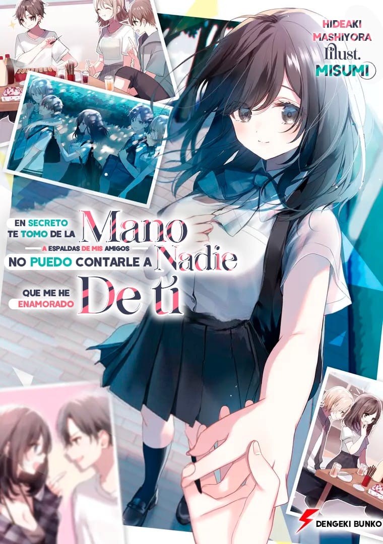 Descargar Tomodachi no Ushiro de Kimi to Kossori Te wo Tsunagu. Dare ni mo Ienai Koi wo Suru Novela Ligera en Español